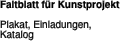 Faltblatt für Kunstprojekt